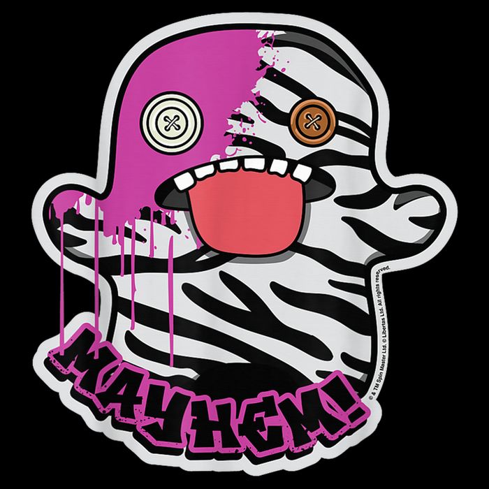 May Hem Oogah Boogah Zebra Paint Splat Flexfit Unipanel Trucker Cap