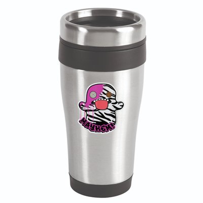 May Hem Oogah Boogah Zebra Paint Splat 16oz Travel Tumbler