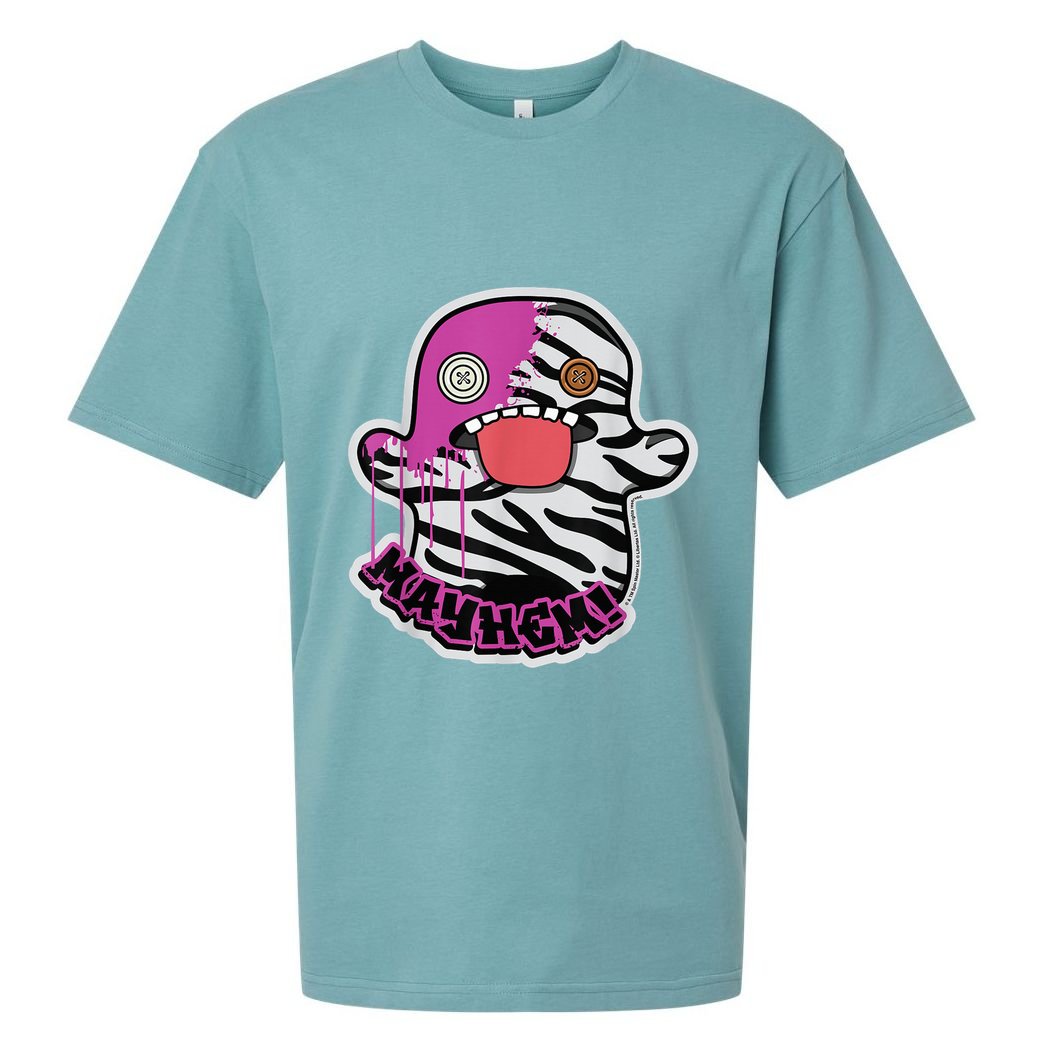 May Hem Oogah Boogah Zebra Paint Splat Sueded Cloud Jersey T-Shirt