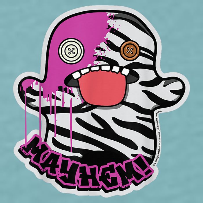 May Hem Oogah Boogah Zebra Paint Splat Sueded Cloud Jersey T-Shirt