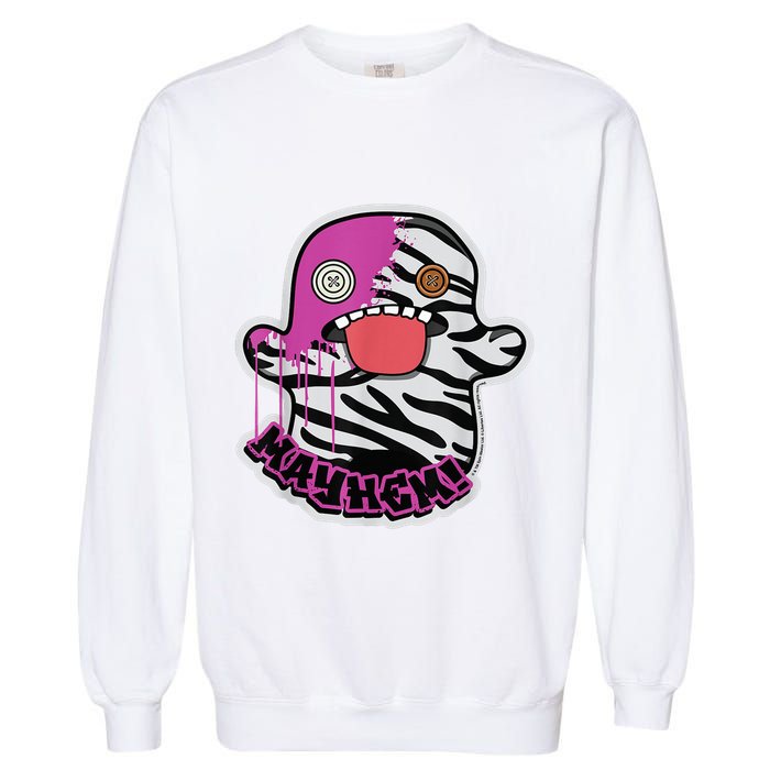 May Hem Oogah Boogah Zebra Paint Splat Garment-Dyed Sweatshirt