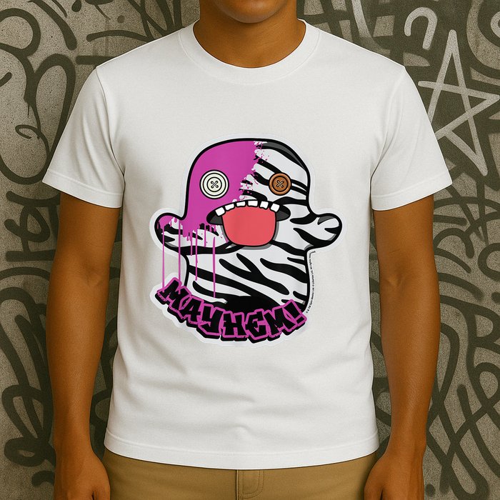 May Hem Oogah Boogah Zebra Paint Splat T-Shirt