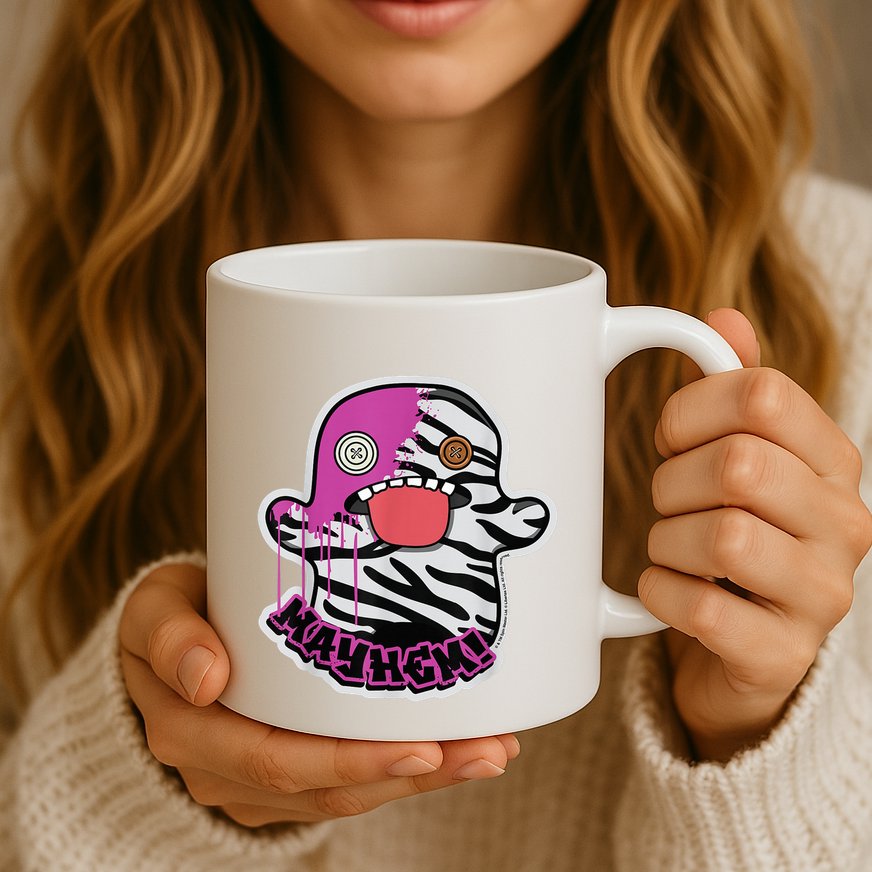 May Hem Oogah Boogah Zebra Paint Splat Mug