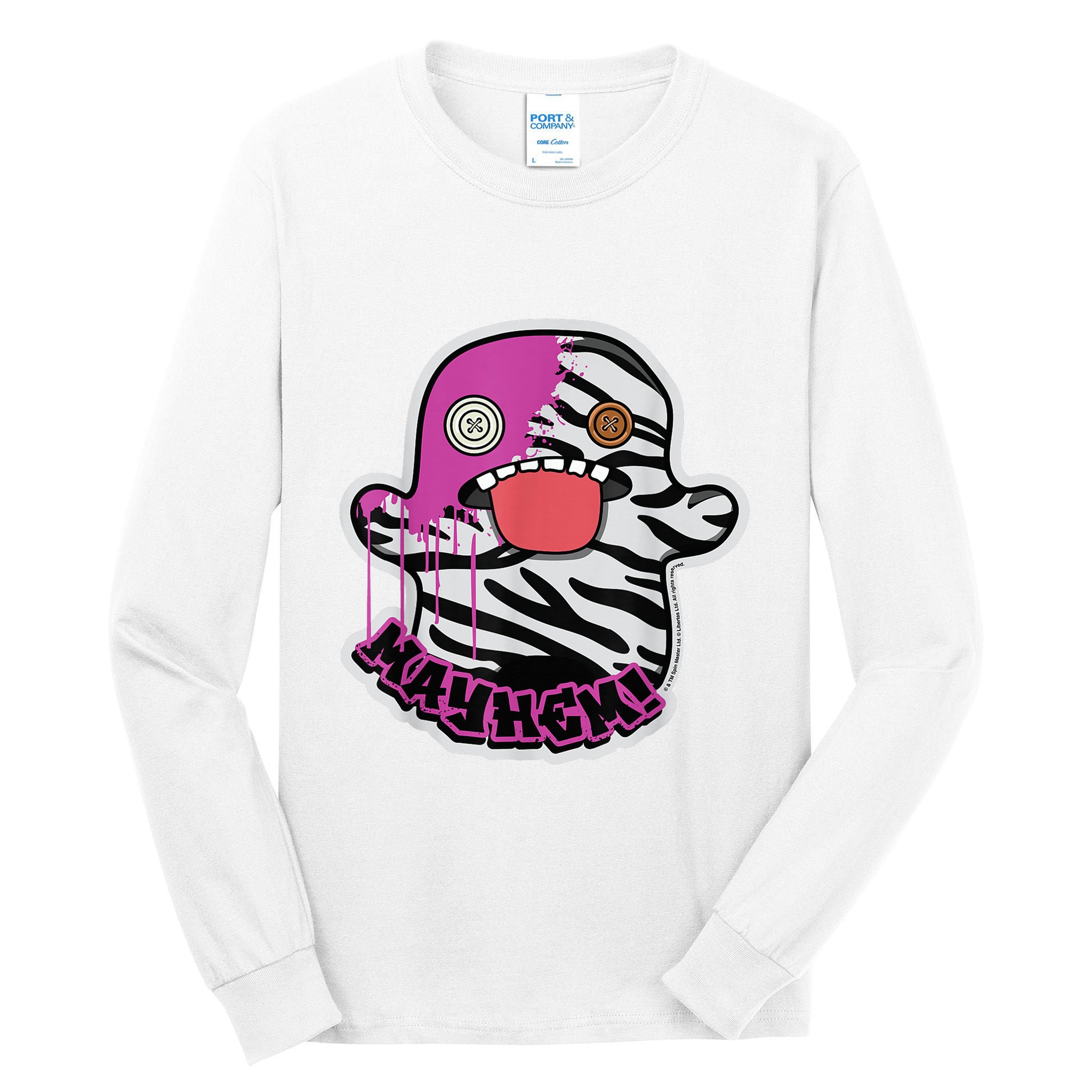 May Hem Oogah Boogah Zebra Paint Splat Tall Long Sleeve T-Shirt
