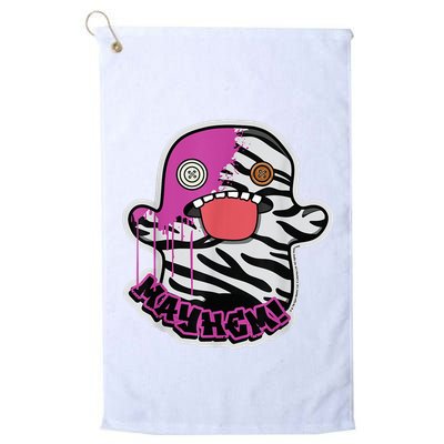 May Hem Oogah Boogah Zebra Paint Splat Golf Towel