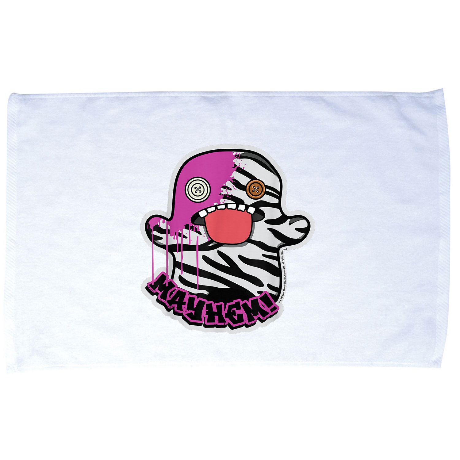 May Hem Oogah Boogah Zebra Paint Splat Microfiber Hand Towel