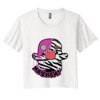May Hem Oogah Boogah Zebra Paint Splat Crop Top