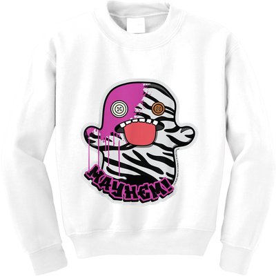 May Hem Oogah Boogah Zebra Paint Splat Kids Sweatshirt