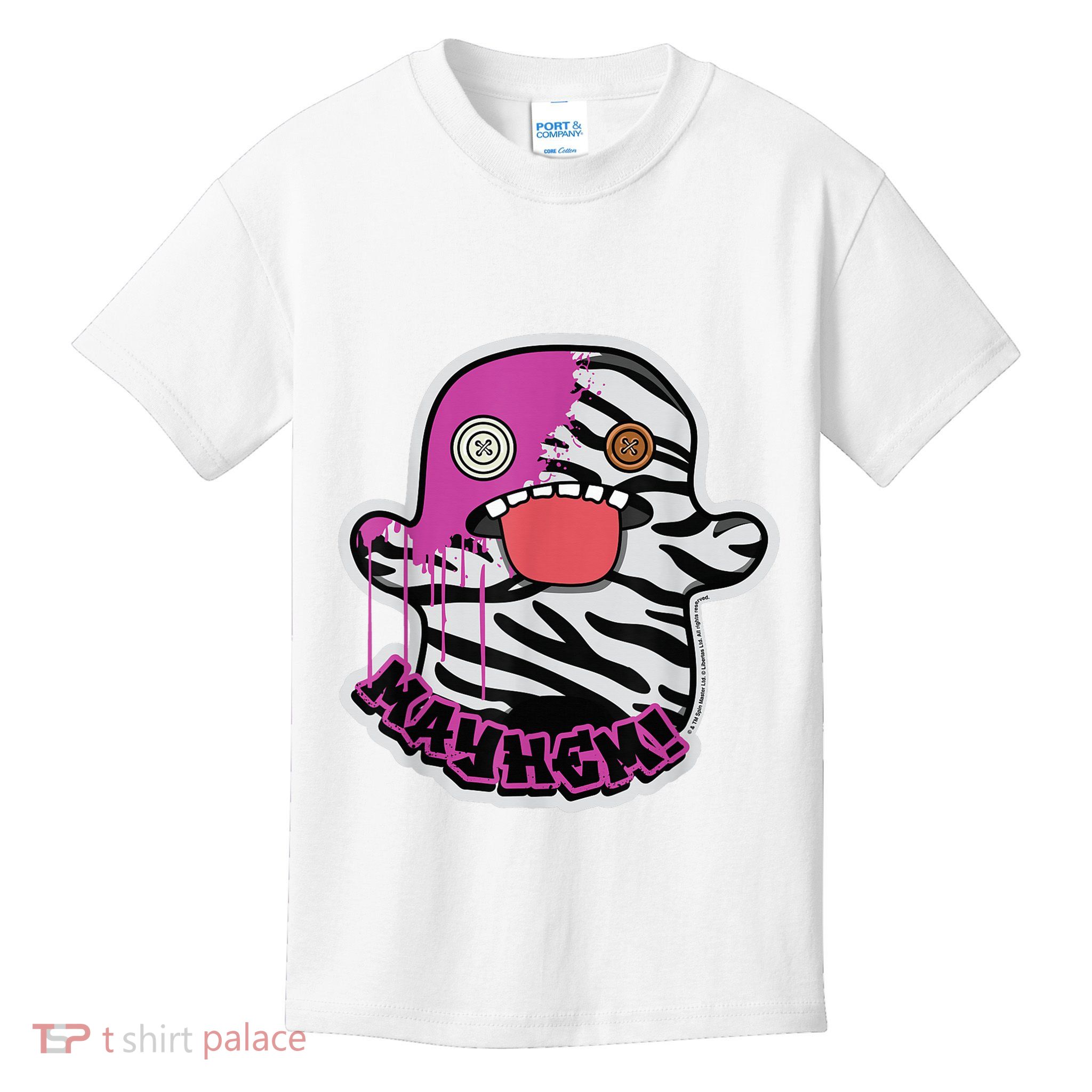 May Hem Oogah Boogah Zebra Paint Splat Kids T-Shirt
