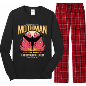 Mothman Harbinger Of Doom Cryptid Legends Graphic Mysterious Long Sleeve Pajama Set