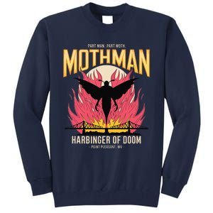 Mothman Harbinger Of Doom Cryptid Legends Graphic Mysterious Tall Sweatshirt