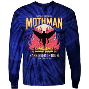 Mothman Harbinger Of Doom Cryptid Legends Graphic Mysterious Tie-Dye Long Sleeve Shirt