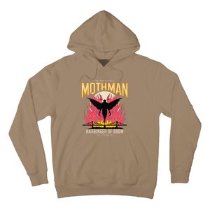 Mothman Harbinger Of Doom Cryptid Legends Graphic Mysterious Hoodie