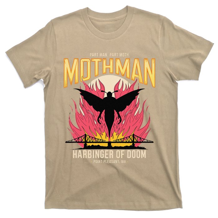 Mothman Harbinger Of Doom Cryptid Legends Graphic Mysterious T-Shirt