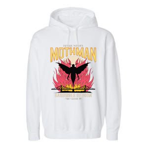 Mothman Harbinger Of Doom Cryptid Legends Graphic Mysterious Garment-Dyed Fleece Hoodie