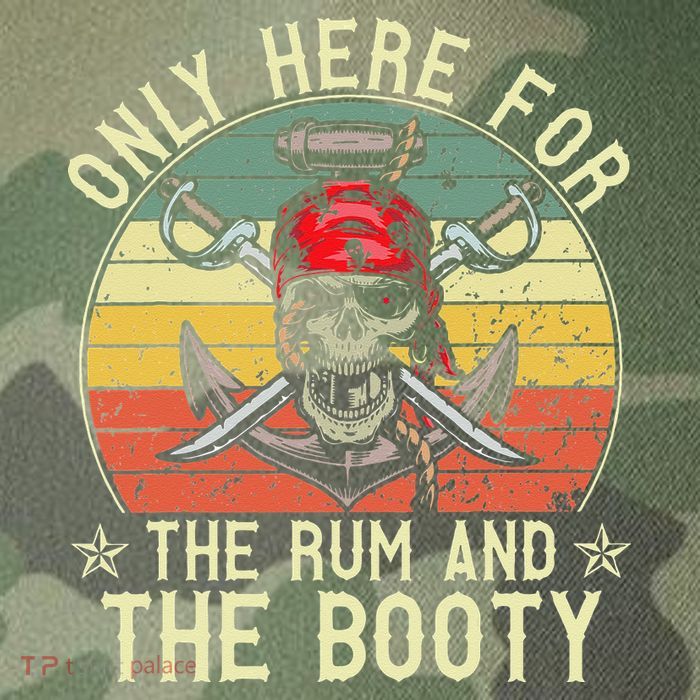 mb Here Only For The Rum And The Booty Pirate Halloween Legacy Tie Dye Trucker Hat
