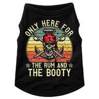 mb Here Only For The Rum And The Booty Pirate Halloween Doggie Tank