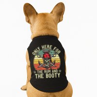 mb Here Only For The Rum And The Booty Pirate Halloween Doggie Tank