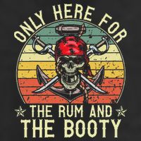 mb Here Only For The Rum And The Booty Pirate Halloween 15oz Campfire Ceramic Mug