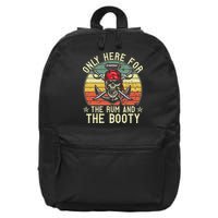 mb Here Only For The Rum And The Booty Pirate Halloween 16 in Basic Backpack