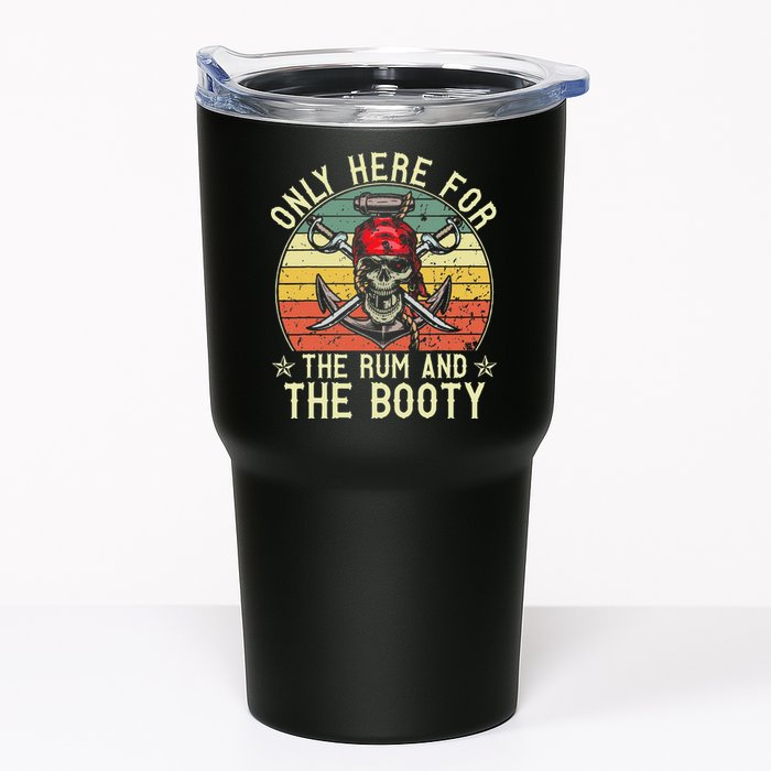 mb Here Only For The Rum And The Booty Pirate Halloween Tumbler
