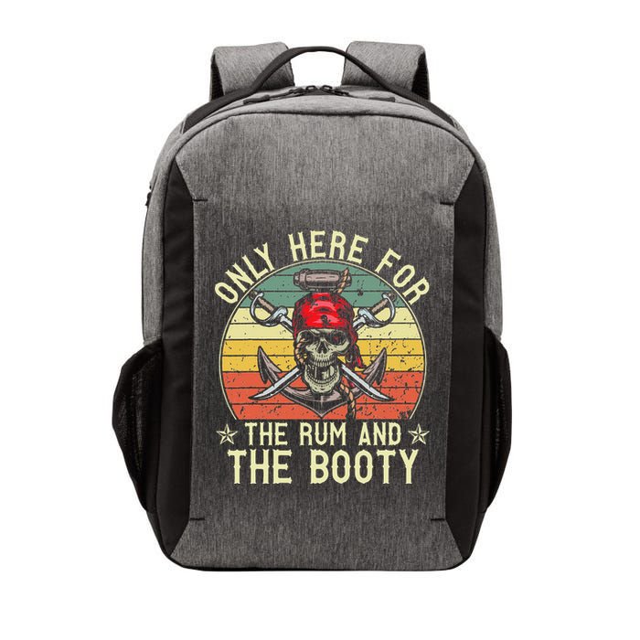 mb Here Only For The Rum And The Booty Pirate Halloween Vector Backpack