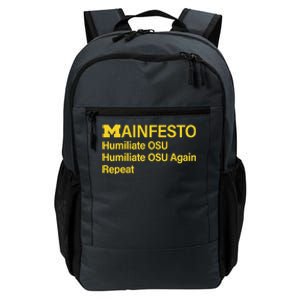 Manifesto Humiliate Osu Humiliate Osu Again Repeat Gifts Fun Daily Commute Backpack