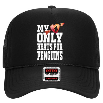 My Heart Only Beats For Penguins Funny Valentines Day Gift Funny Gift Trucker Hat