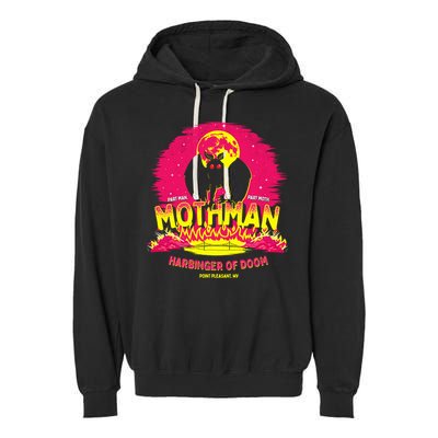 Mothman Harbinger Of Doom! Funny Cute Cryptid Creature Garment-Dyed Fleece Hoodie