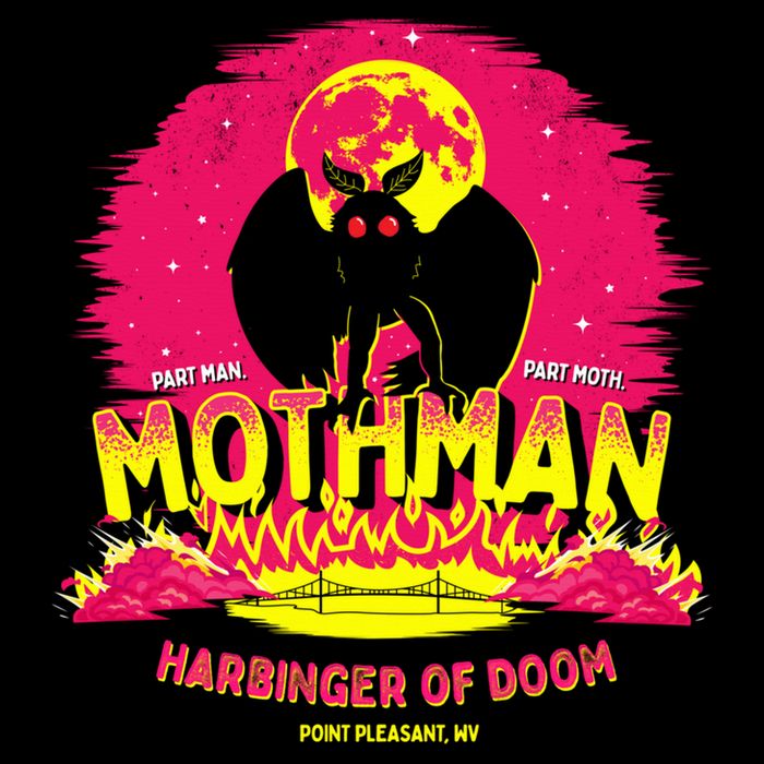 Mothman Harbinger Of Doom! Funny Cute Cryptid Creature 16 in Basic Backpack