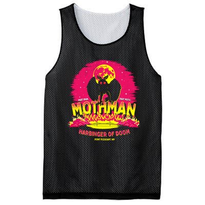 Mothman Harbinger Of Doom! Funny Cute Cryptid Creature Mesh Reversible Basketball Jersey Tank