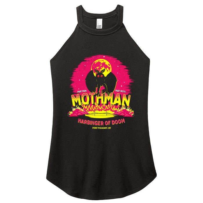 Mothman Harbinger Of Doom! Funny Cute Cryptid Creature Women's Perfect Tri Rocker Tank