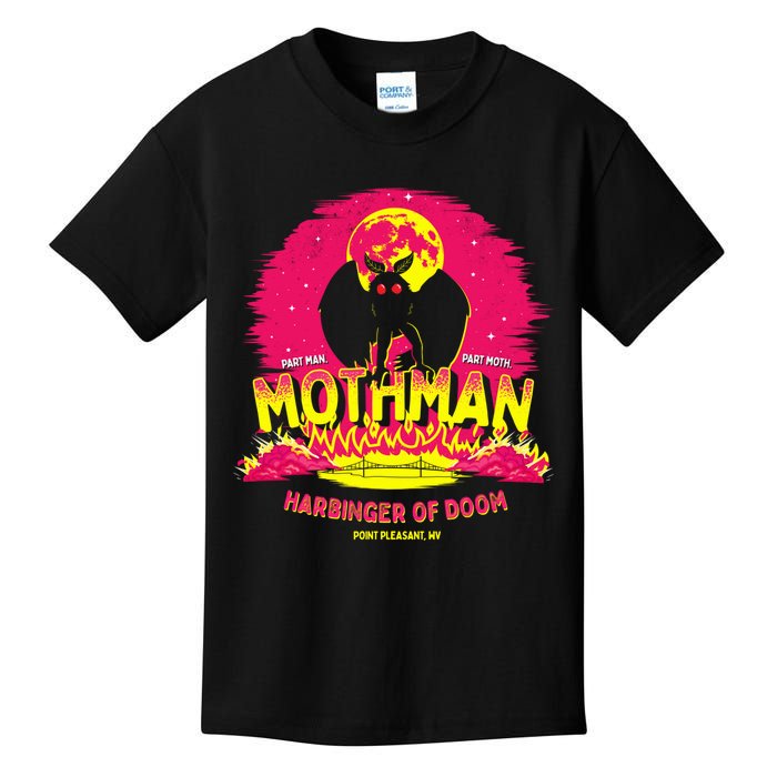 Mothman Harbinger Of Doom! Funny Cute Cryptid Creature Kids T-Shirt