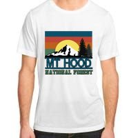 Mt Hood Oregon National Forest Trees Retro Adult ChromaSoft Performance T-Shirt