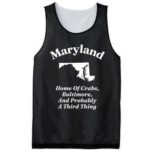 Maryland Home Of Crabs Baltimore And Probably A Third Thing Mesh Reversible Basketball Jersey Tank