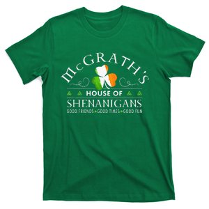 McGrath House Of Shenanigans Irish Family Name T-Shirt