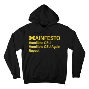 Manifesto Humiliate Osu Humiliate Osu Again Repeat Gifts Fun Hoodie