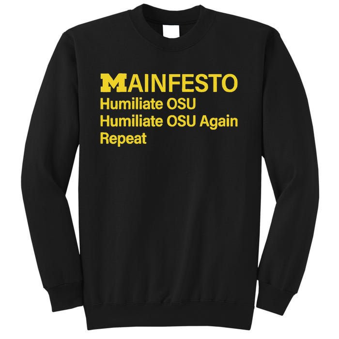 Manifesto Humiliate Osu Humiliate Osu Again Repeat Gifts Fun Sweatshirt