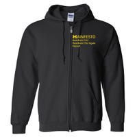 Manifesto Humiliate Osu Humiliate Osu Again Repeat Gifts Fun Full Zip Hoodie