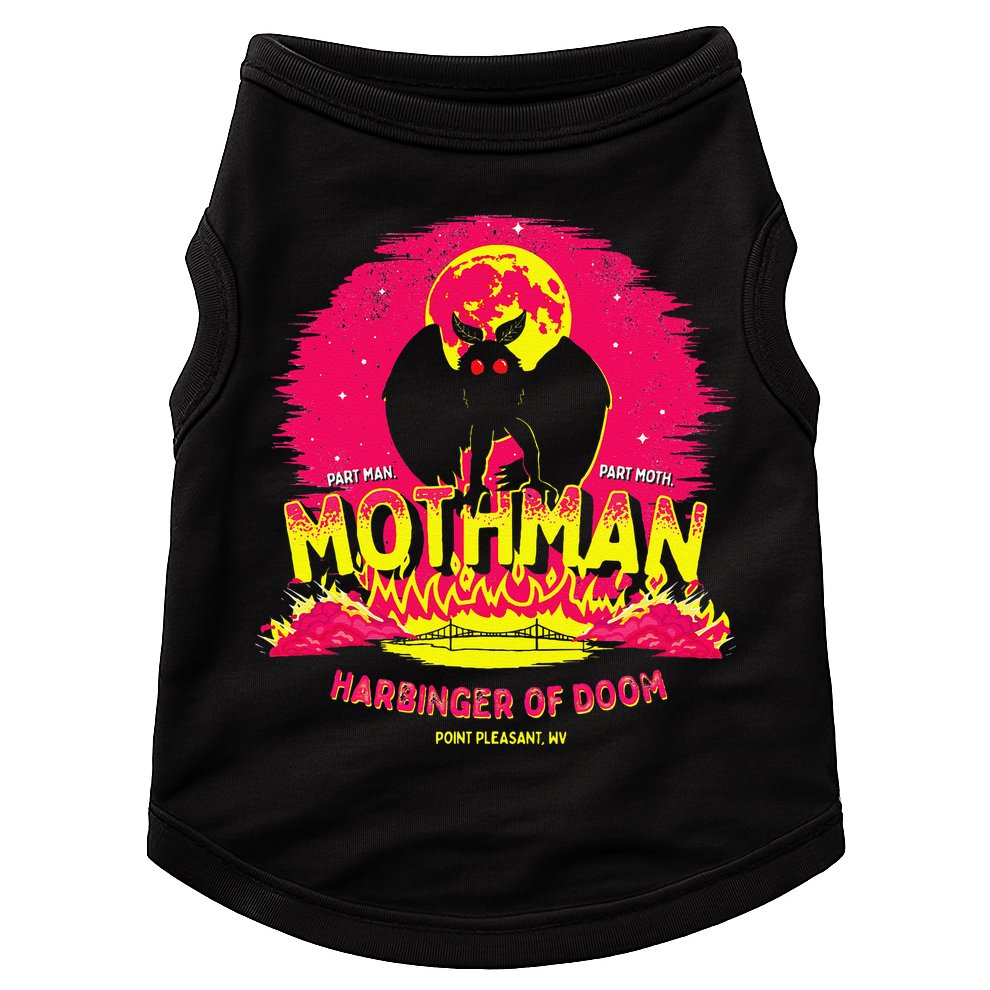 Mothman Harbinger Of Doom! Funny Cute Cryptid Creature Doggie Tank