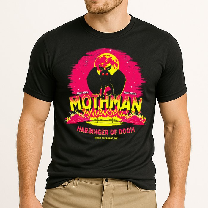Mothman Harbinger Of Doom! Funny Cute Cryptid Creature Performance Shirt