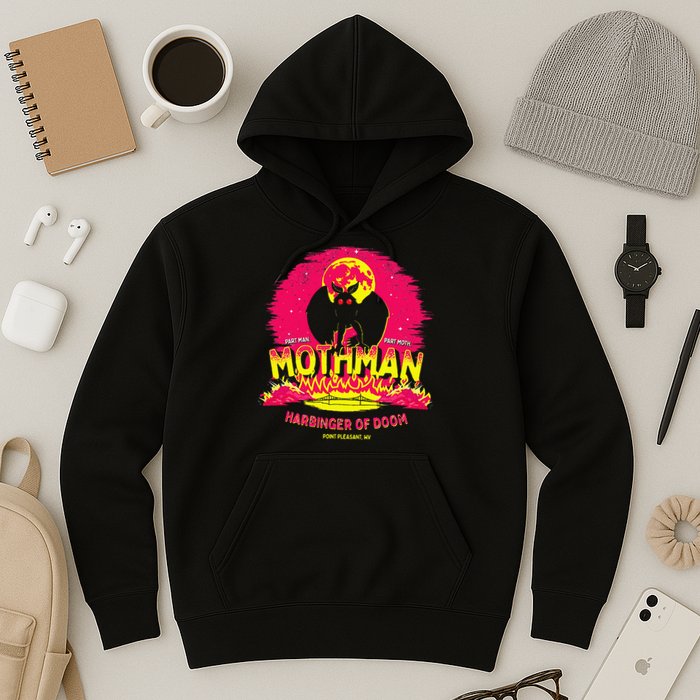 Mothman Harbinger Of Doom! Funny Cute Cryptid Creature Hoodie