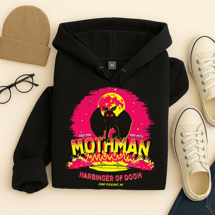 Mothman Harbinger Of Doom! Funny Cute Cryptid Creature Hoodie
