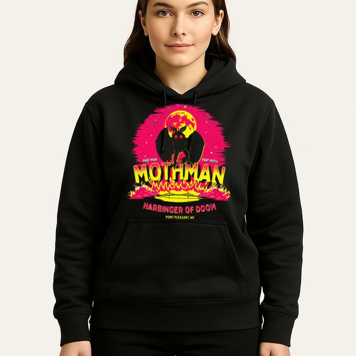 Mothman Harbinger Of Doom! Funny Cute Cryptid Creature Hoodie