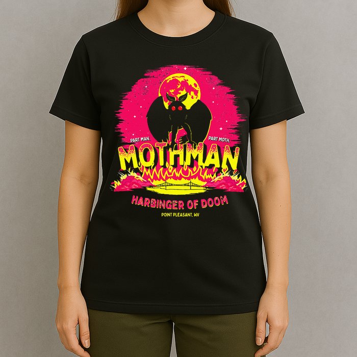 Mothman Harbinger Of Doom! Funny Cute Cryptid Creature T-Shirt