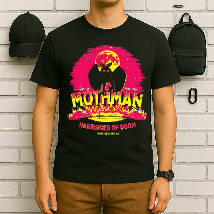 Mothman Harbinger Of Doom! Funny Cute Cryptid Creature T-Shirt