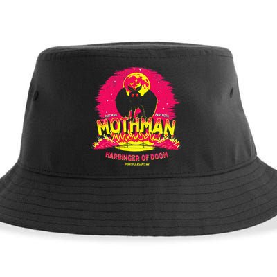 Mothman Harbinger Of Doom! Funny Cute Cryptid Creature Sustainable Bucket Hat