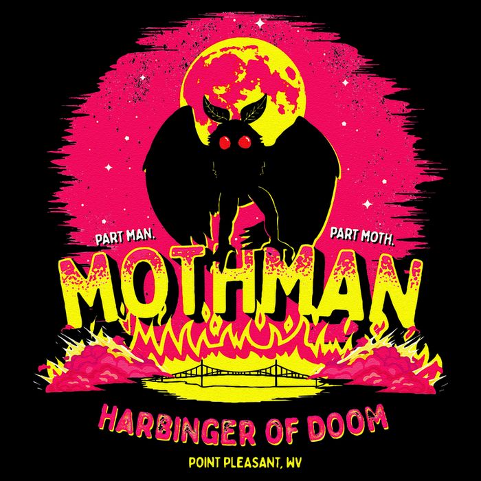 Mothman Harbinger Of Doom! Funny Cute Cryptid Creature Bucket Hat