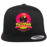 Mothman Harbinger Of Doom! Funny Cute Cryptid Creature Flat Bill Trucker Hat