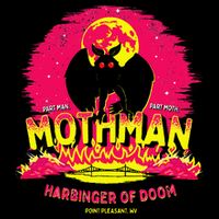Mothman Harbinger Of Doom! Funny Cute Cryptid Creature Flat Bill Trucker Hat